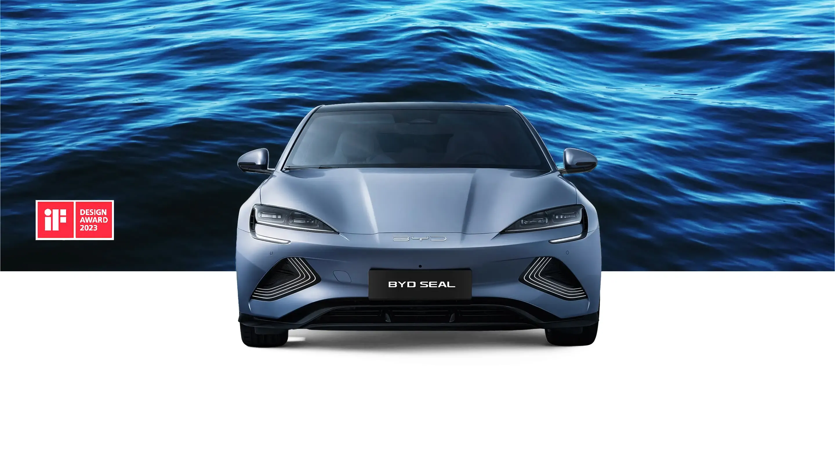 BYD Seal de frente ao oceano — estética Ocean