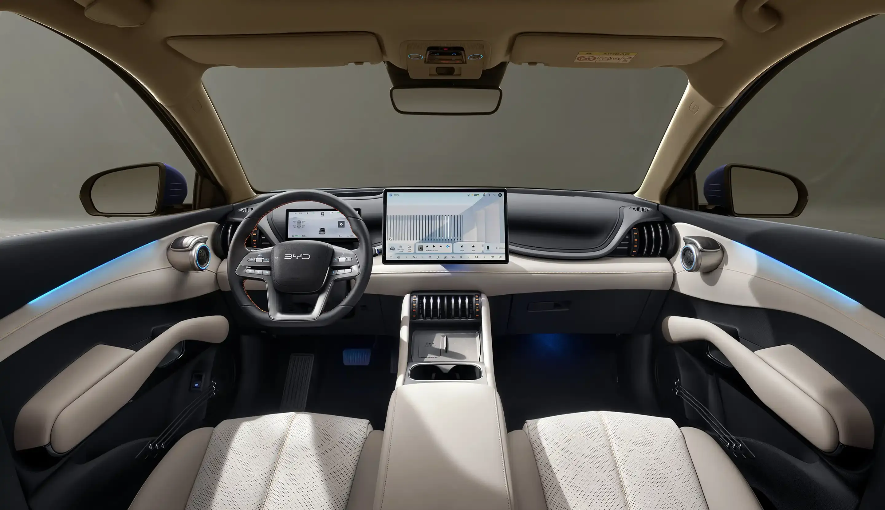 Interior do BYD Yuan Plus
